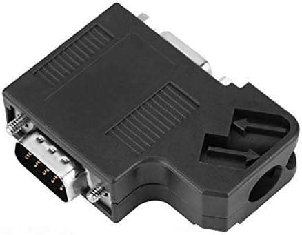 Profibus DP Bus Connector for Siemens 6ES7972-0BB41-0XA0 Replacement, 35 Degree, with Programming Port, Black.