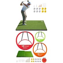 Golfguru 31 MM Golf Mat with Golf Chipping Net 3 Set
