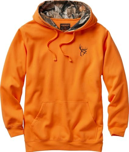 Legendary Whitetails Mens Camo Hoodie With Kangaroo Pocket Hooded Sweatshirt
