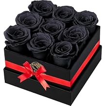 Forever Flowers for Delivery Prime - 9pcs Preserved Fresh Roses, Genuine Roses That Last for Years, for Birthday Gifts for Women, Valentines Day, and Mother's Day (Pink)