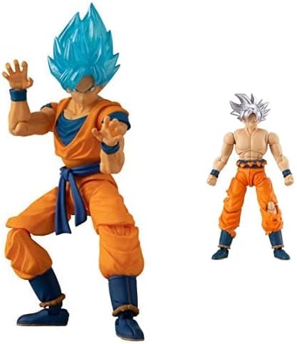 Dragon Ball Super Evolve 5" Action Figure Bundle - Super Saiyan Blue Vegeta and Goku Ultra Instinct