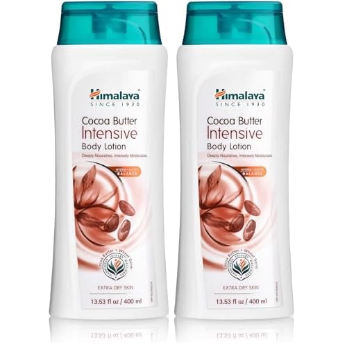 Himalaya Cocoa Butter Intensive Body Lotion for Extra Dry Skin 13.53 oz400ml Pack of 2