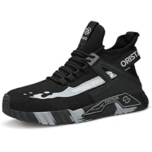 ORISTACO Work Safety Crew Boots Lightweight Breathable Industry Construction Steel Toe Sneakers