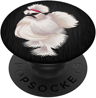Silkie Chicken With Pink Headband PopSockets PopGrip: Swappable Grip for Phones & Tablets
