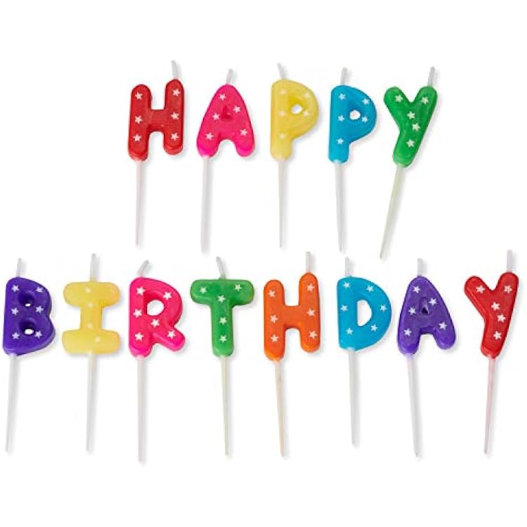 Papyrus Birthday Candles, Happy Birthday Toothpicks 13-Count