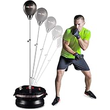 MaxxMMA Speed-Adjustable Freestanding Reflex Bag + MaxxMMA Core Training Weight Bag Multifunctional 3-in-1