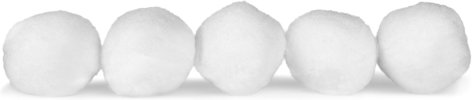 6cm White Plush Realistic Artificial Snowballs, Christmas Decorations Fake for Kids IndoorOutdoor Snowball Fight, Winter Game, Festive Activity, Christmas Decoration, Winter Parties 5, 6cm