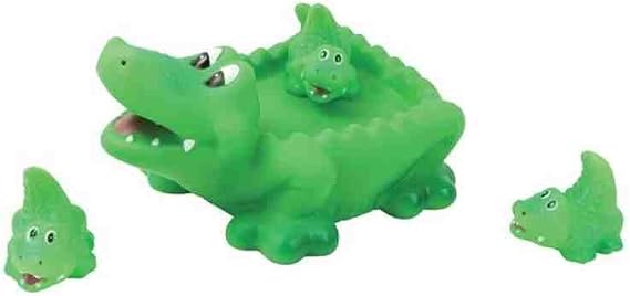 Rubber Baby Bath Animal Family Toy Sets (Alligator)