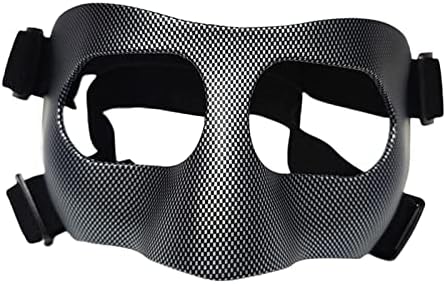 Colaxi Face Mask for Broken Nose Face Guard Faces Protection Durable Sports Costume Accessories Basketball Mask Nose Guard Faces Shield for Teenagers, Black Band