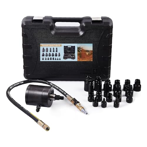 Pneumatic Injector Puller Tool Diesel Injector Puller Set for Diese Engines,Diesel Injector Extractor Master kit 21 pcs 10mm