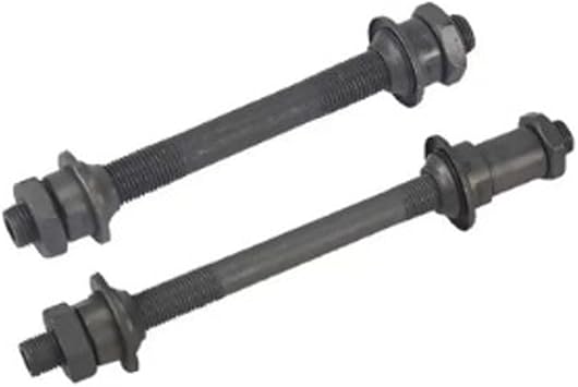 2Pcs Bike Axle Hollow Hub Shaft 108mm Front and 145mm Rear Axle Kit Bike Quickly Releases Road Cycling Hub Parts Mountain Bicycle Wheels Accessories, Black