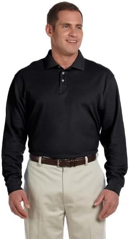 Clementine Mens Dejn-d110-pima Pique Long-Sleeve Polo