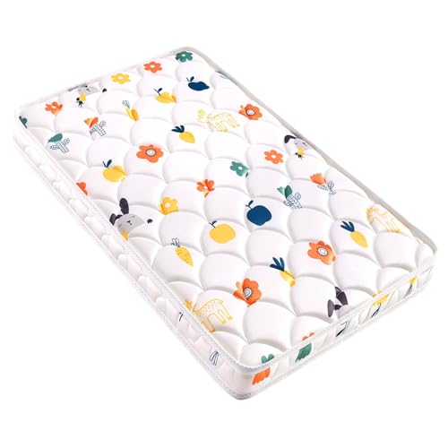 VIVIDVIBEBEARPAS Baby Bassinet Mattress 47 x 23.6 inches- Firm Support and Comfort Premium Foam,Noiseless and Odorless,Hypoallergenic Small Crib Mattress, Fits Moses Basket