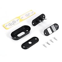 Qiilu Car Sliding Door Switch for Auto Car Truck Van Alarm Central Locking Systems Black Sliding Van Lock Auto Accessories