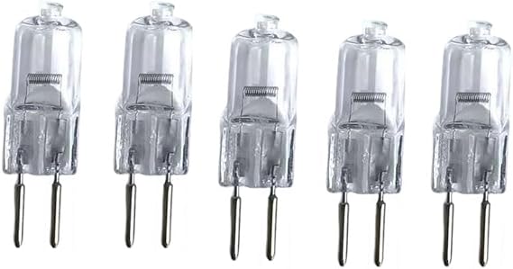 G5.3 Clear Halogen Bulb Halogen Bulbs G5.3 Halogen Light Bulbs 2 Pin G5.3 Led Bulbs Dimmable 12V 20W 35W 50W 75W Warm White,20W,5Pc