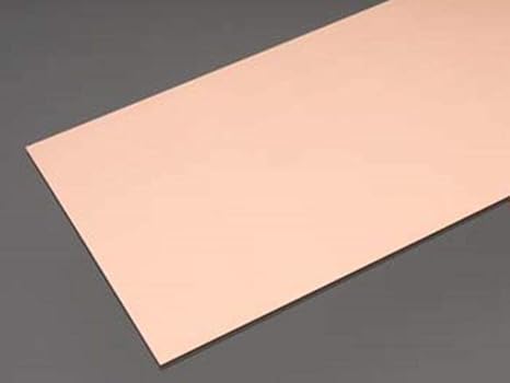 K&S 277 Copper Sheet, 0.016" Thick x 4" Width x 10" Long, 3 Pieces, Made in The USA