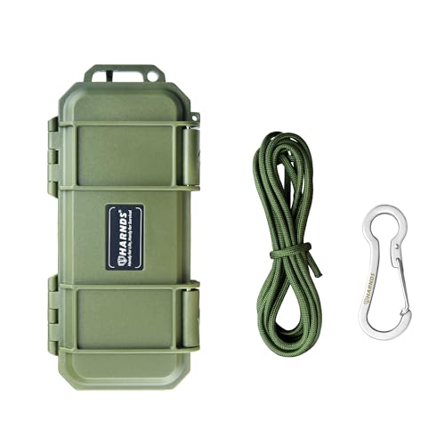 Harnds Water Proof Storage Box with Sponge Shockproof and Sealing Structure Wild Survival Dry Box for Boating, Water Sports