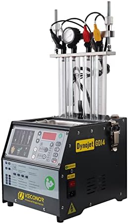 VECONOR 4-Cylinder GDI PFI EFI Fuel Injector Tester, Injection Cleaning Machine,Ultrasonic Cleaner ...
