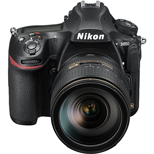 Nikon D850 45.7MP DSLR Digital 4K Video Camera with AF-S NIKKOR 24-120mm f4G ED VR Lens with Wi-Fi - Black - International Version