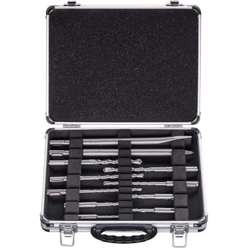 Bosch Professional 11-Piece SDS Plus Mixed Hammer Drill Bit and Chisel Set for Concrete and Masonry; Accessories for Rotary Hammers