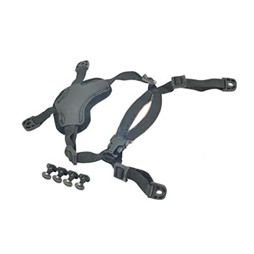 Jadedragon Tactical Helmet Chin StrapSuspension System with 4 Points Chin Strap with Bolts and Screws for FastMICHACHIBH Helmets