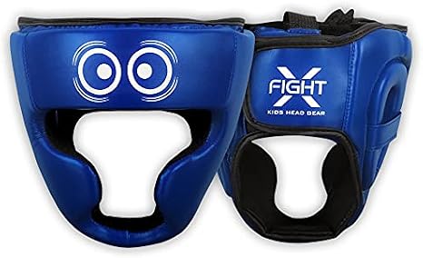 Kids Boxing Headgear MMA Kickboxing Muay Thai SELF Defence Training Gear for Boys and Girls Protection Synthetic Leather MMA UFC Fighting Head Guard Sparring Kickboxing Headgear for Kids
