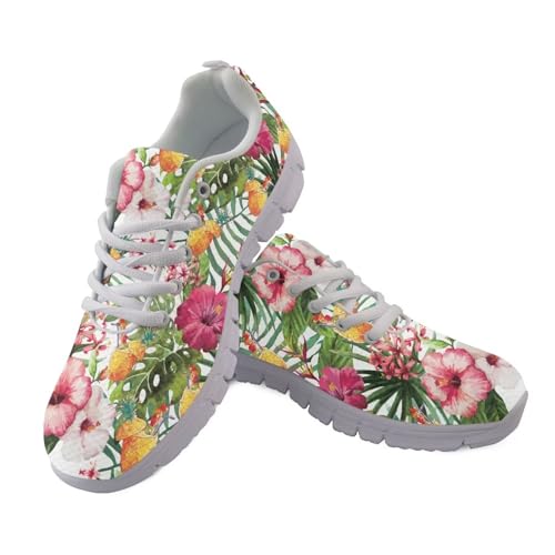 Casual Lace Up Sneakers for Women Sport Athletic Tennis Breathable Running Shoes