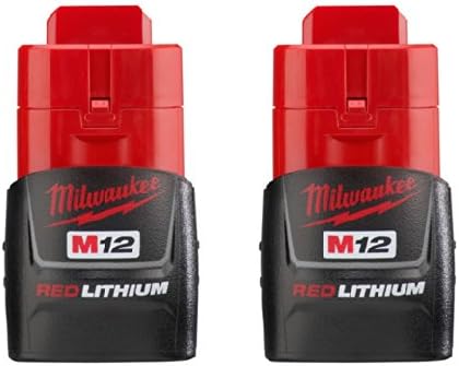 Milwaukee 48-11-2411 M12 12V 1.5 Ah Lithium-Ion Battery - 2 Pack