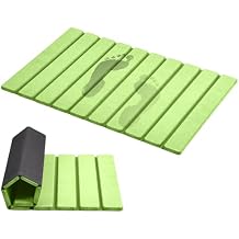 AWW Stone Bath Mat, Super Absorbent Diatomite, Non-Slip Quick Drying Mat, Compact, 23.6 x 15.5 Inch, Green