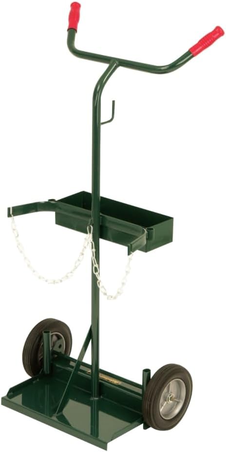 Harper Trucks 141-70 46-Inch High by 22-Inch Wide Deluxe Welding Cylinder Hand Truck with 8-Inch Semi-Pneumatic Wheels