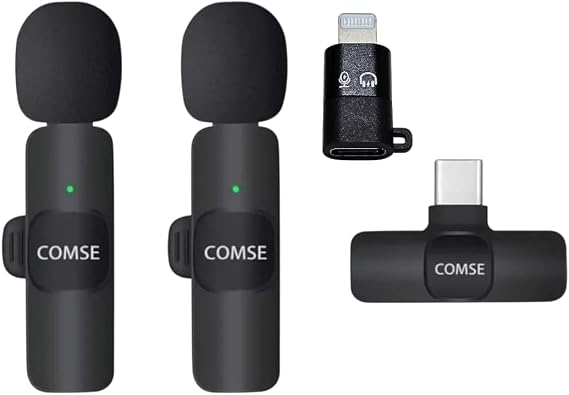 K9 Wireless dual Collar Microphone Type C 2 Microphone Youtube Tik Tok Vlog