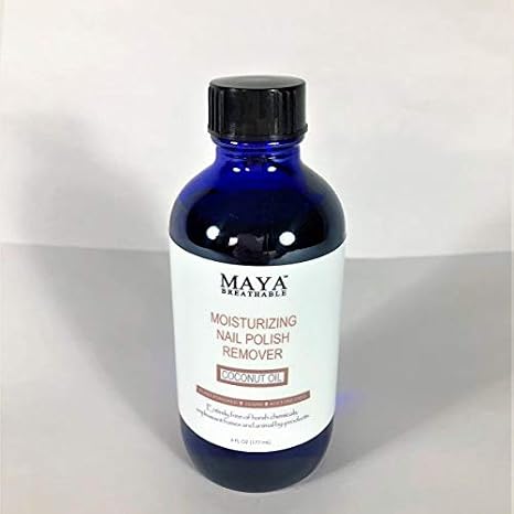 Maya Natural Nail Polish Remover Coconut Oil (6 Fl Oz) Natural Nail Polish Remover