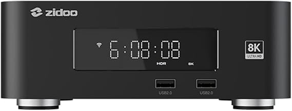 zidoo z30pro 8K HDR Media Player, 8K Android 11 TV Box, 64-bit 4 Core Processor, 6G+64G VS10 Image Quality Engine, HDR10+MKV for Video & Audio Playback, Blu-ray Player Z30PRO