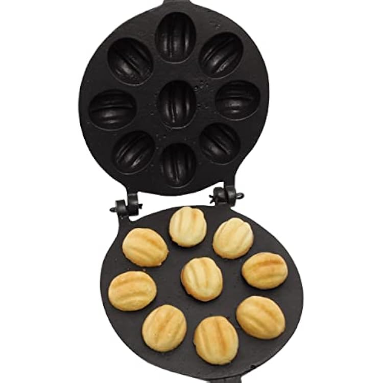 Walnut Cookie Mold Maker 9 Non-Stick - Oreshki Mold Maker - Walnut Cookie Molds - Russian - Oreshki Maker - Walnut Cookie Maker Oreshek - Nutty Maker - Oreshnitsa Nut Cookies Maker