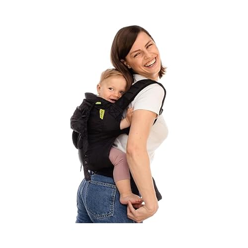 Boba Air Ultra-Lightweight Baby Carrier & Toddler Carrier 15-45 lbs - Certified Hip-Healthy Baby Carriers, Travel-Friendly Baby Holder Carrier, Ergonomic Baby Carrier, Baby Wearing Carrier Black