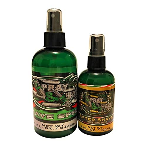 HAIRFUSION SPRAY-AND-SHAVE-Spray and Slay Set-Shave Spray 8oz-Aftershave 4oz