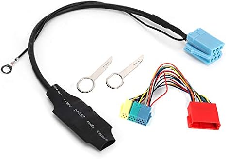 Yctze Bluetooth 5.0 Audio Adapter Radio Connector, Car Stereo Audio AUX Adapter Cable ABS Fits for Audi A2 A3 8L 8P TT(20pin/)