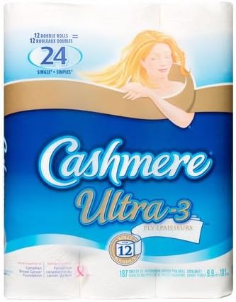 Cashmere Bathroom Tissue,Ultra 3 -ply Thickness 165 Sheets Per Roll (Pack of 48) (4x12)