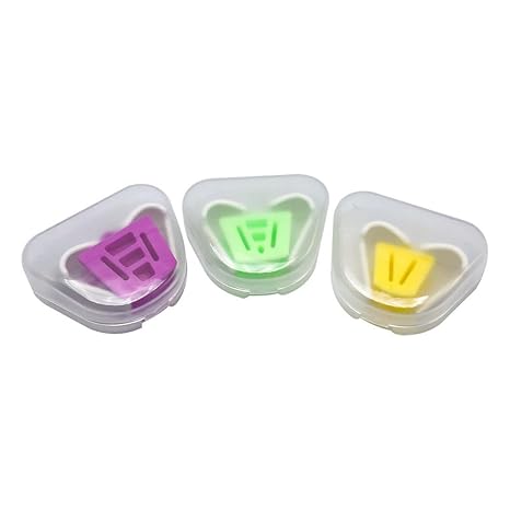 Dental Mouth Prop with Tongue Guard Kit, Intraoral Support Dental Bite Block,Occlusal Pad 3 Size Avaliable (3 Size)