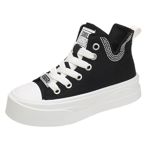 High-top Thick-Soled Womens Casual Sports Shoes - Comfortable and Durable Sole. Youthful and Energetic.
