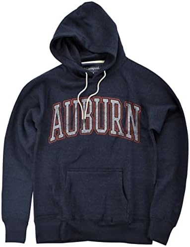 Campus Lab Collegiate Distressed School Name Unisex Adult Slim Fit Pullover Hoodie Collection