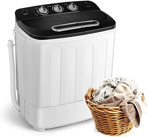 Mini Washing Machine Portable Washer and Dryer Combo,XPB36-1288SA,Black