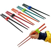 5 Pairs Reusable Training Chopsticks, 9.45 Inch Dishwasher Safe Fiberglass Japanese Training Chopsticks for Beginner, Non-Slip, Easy to Use(colorful)