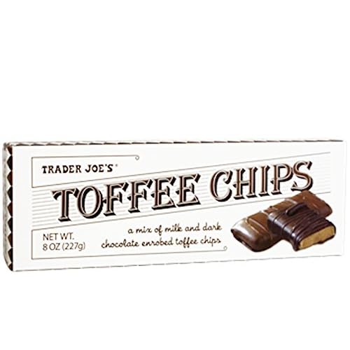 Trader Joes Toffee Chips 8 Oz Pack of 4