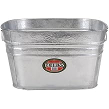 Square Pet & Stock Tub, Weather & Rust Resistant Steel, 15.5-Gals.