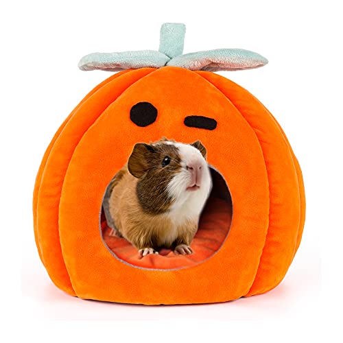 YUEPET Guinea Pig Bed Cave Winter Warm Cozy House Hideout for Dwarf Rabbit Bunny Ferret Hamster Chinchilla Hedgehog Fleece Washable Cage Nest Accessories 8.28.2