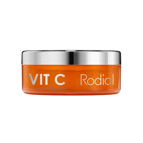Rodial Vit C Brightening Cleansing Pads - Toning and Purifying Pads, Resurfacing Pads for Day and Night, Vitamin C to Illuminate, AHA Acids to Exfoliate and Salicylic Acid to Tighten Pores