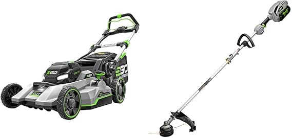 21-Inch Self-Propelled Mower, 15-Inch String Trimmer & Power Head Kit with Batteries and Chargers Included