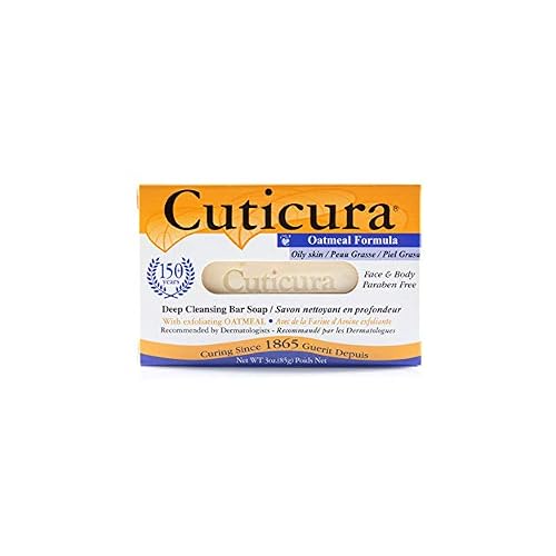 Cuticura Oatmeal Formula Deep Cleansing Bar Soap - Oily - 3 OZ Pack of 6