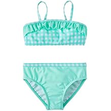 Wonder Nation Toddler Girls Gingham Flounce Bikini Swimsuit
